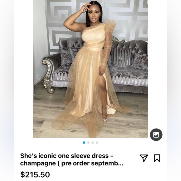 Intertwine One Shoulder White Tulle Dress Size Large - Picture 3 of 3